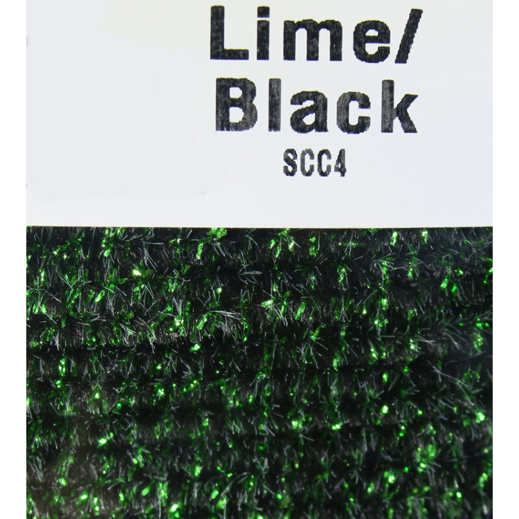Speckled Chenille 4 Lime/Black