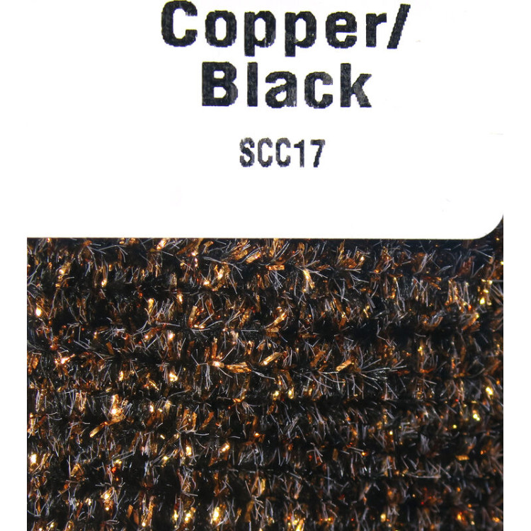 Speckled Chenille 17 Copper/Black