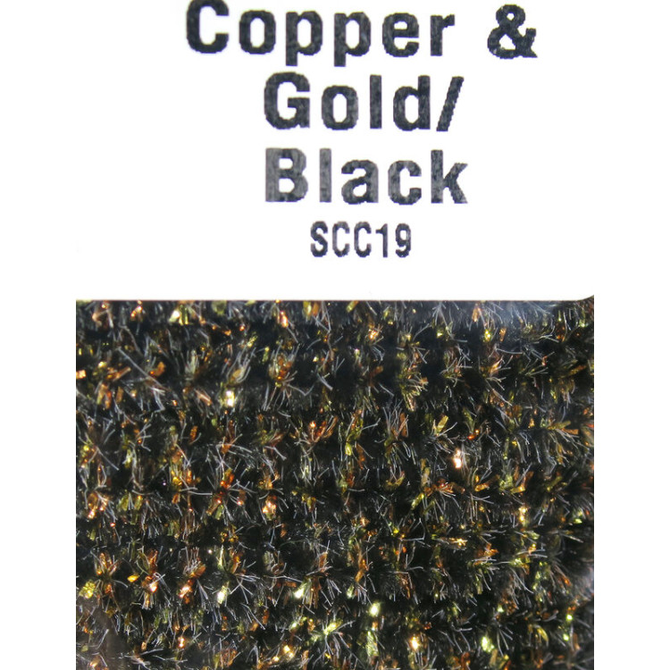 Speckled Chenille 19 Copper & Gold/Black