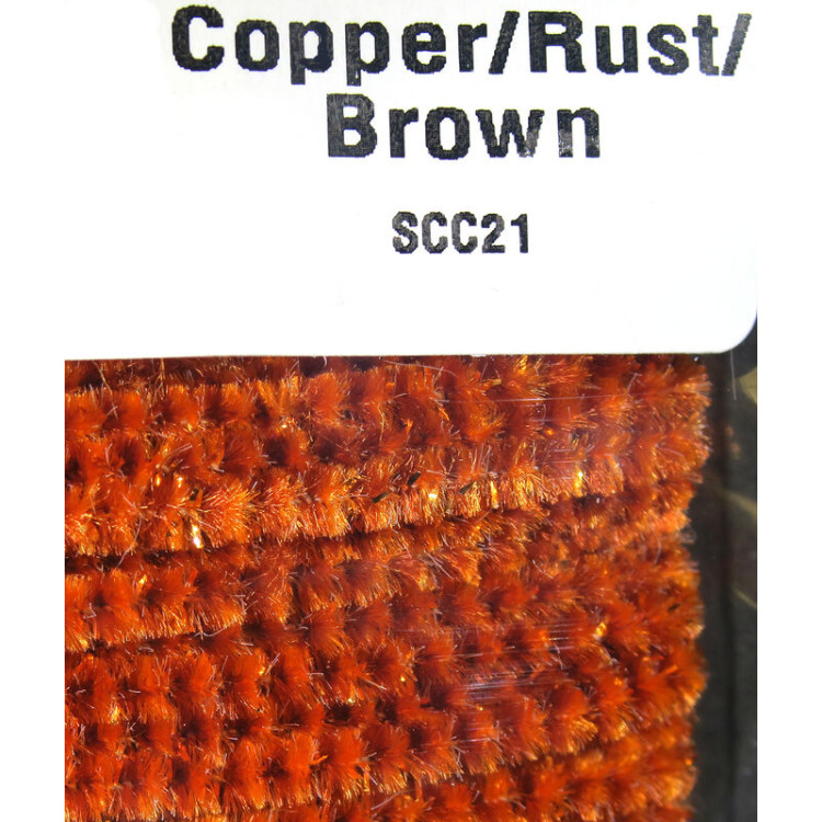 Speckled Chenille 21 Copper / Rust / Brown