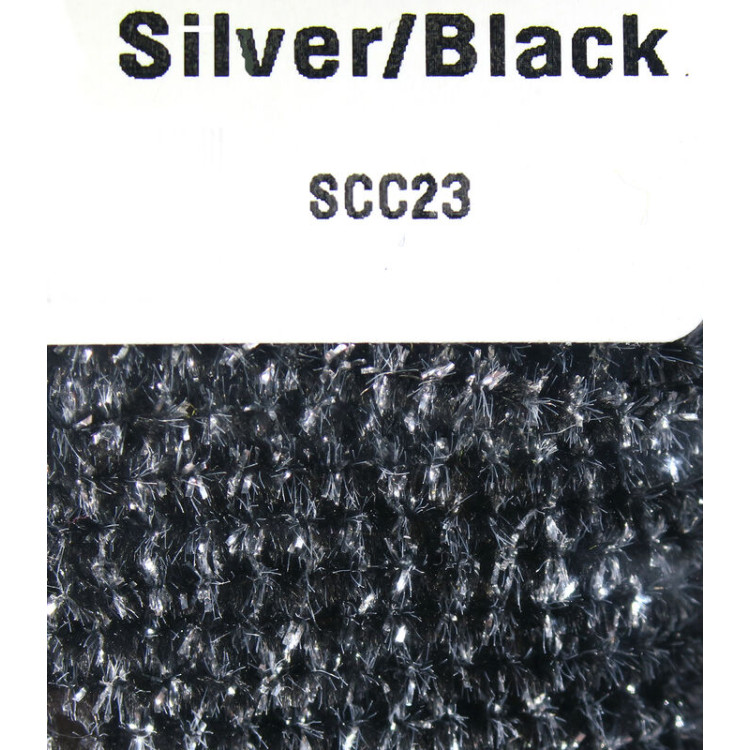 Speckled Chenille 23 Silver / Black