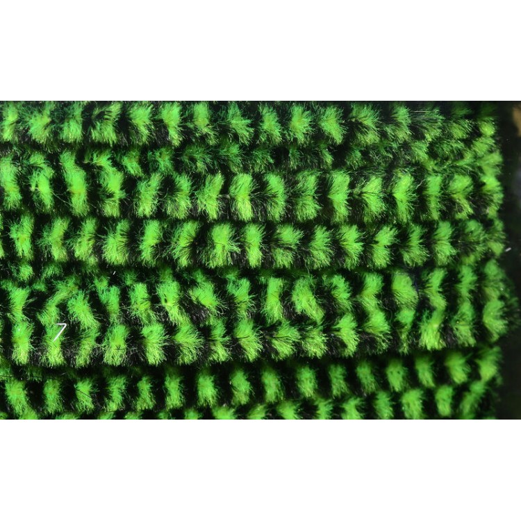 Variegated Chenille Chartreuse/Black